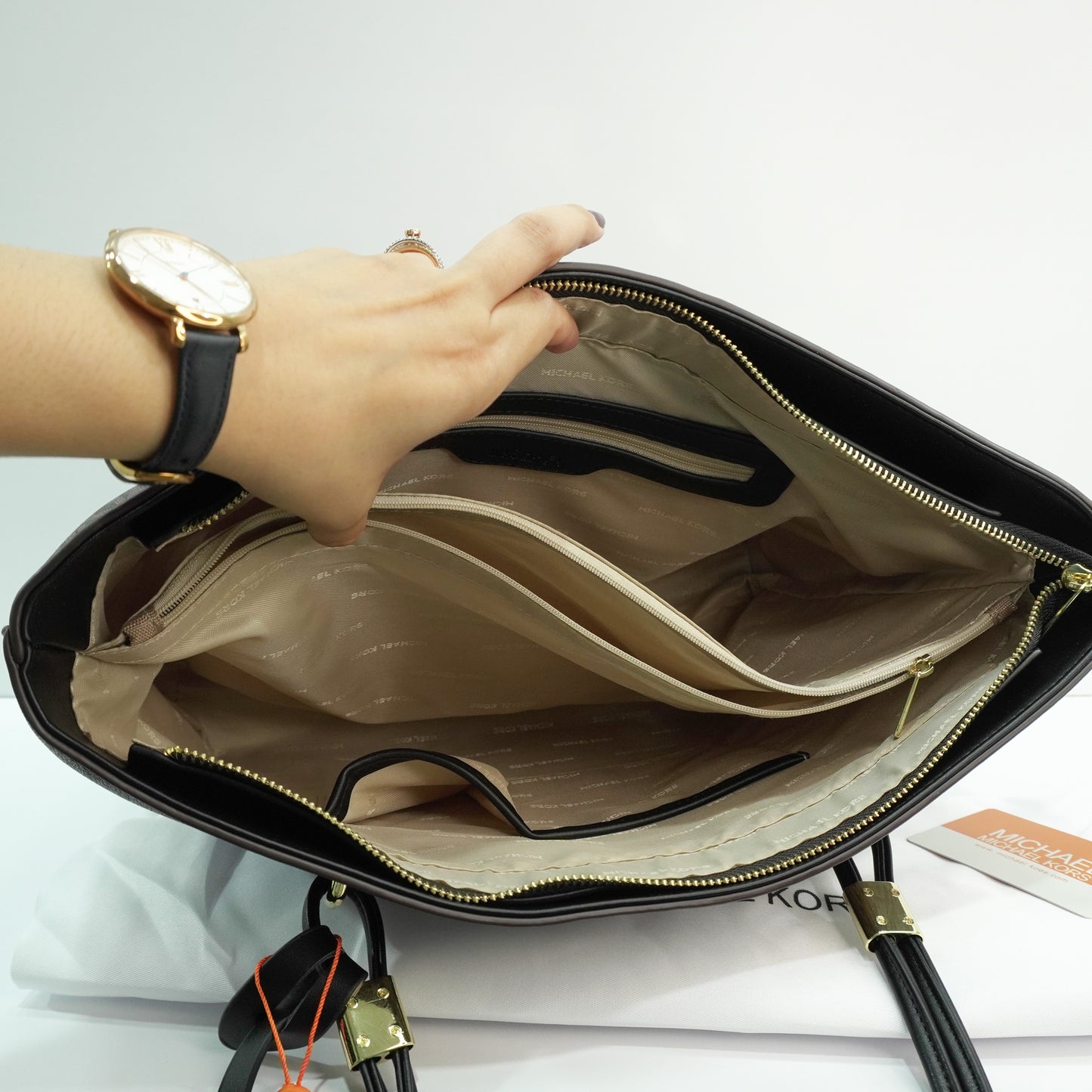 MK 101 - Rope Tote - Black/Coffee
