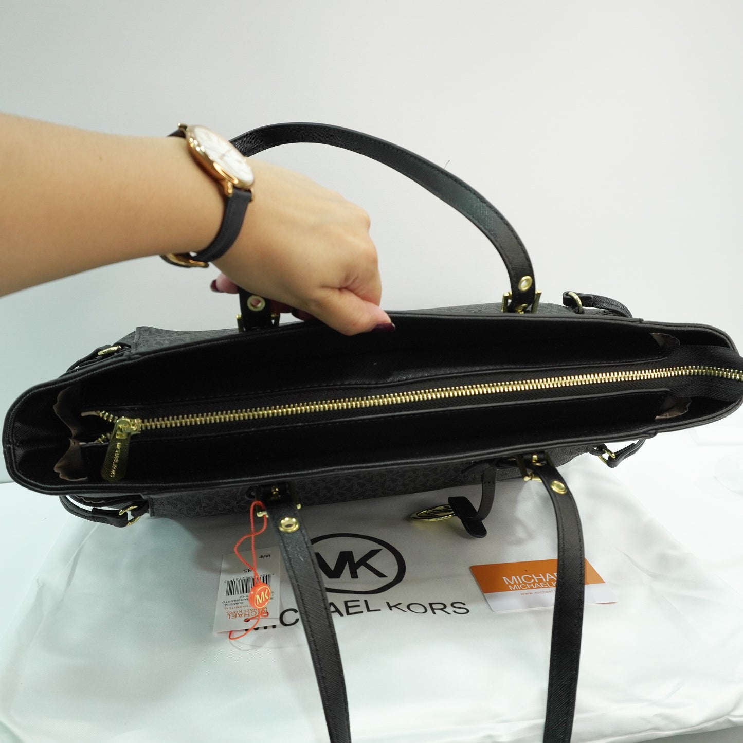 MK 04 3 Compartment Tote Bag -