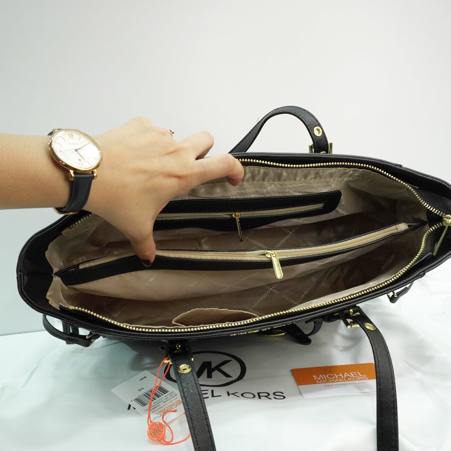 MK 04 3 Compartment Tote Bag -