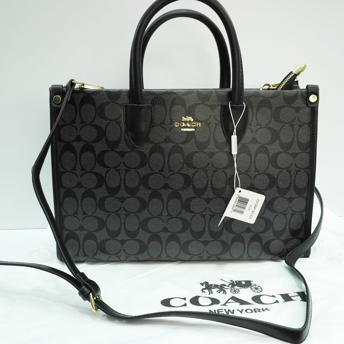 CH 969 - Satchel - Black Grey