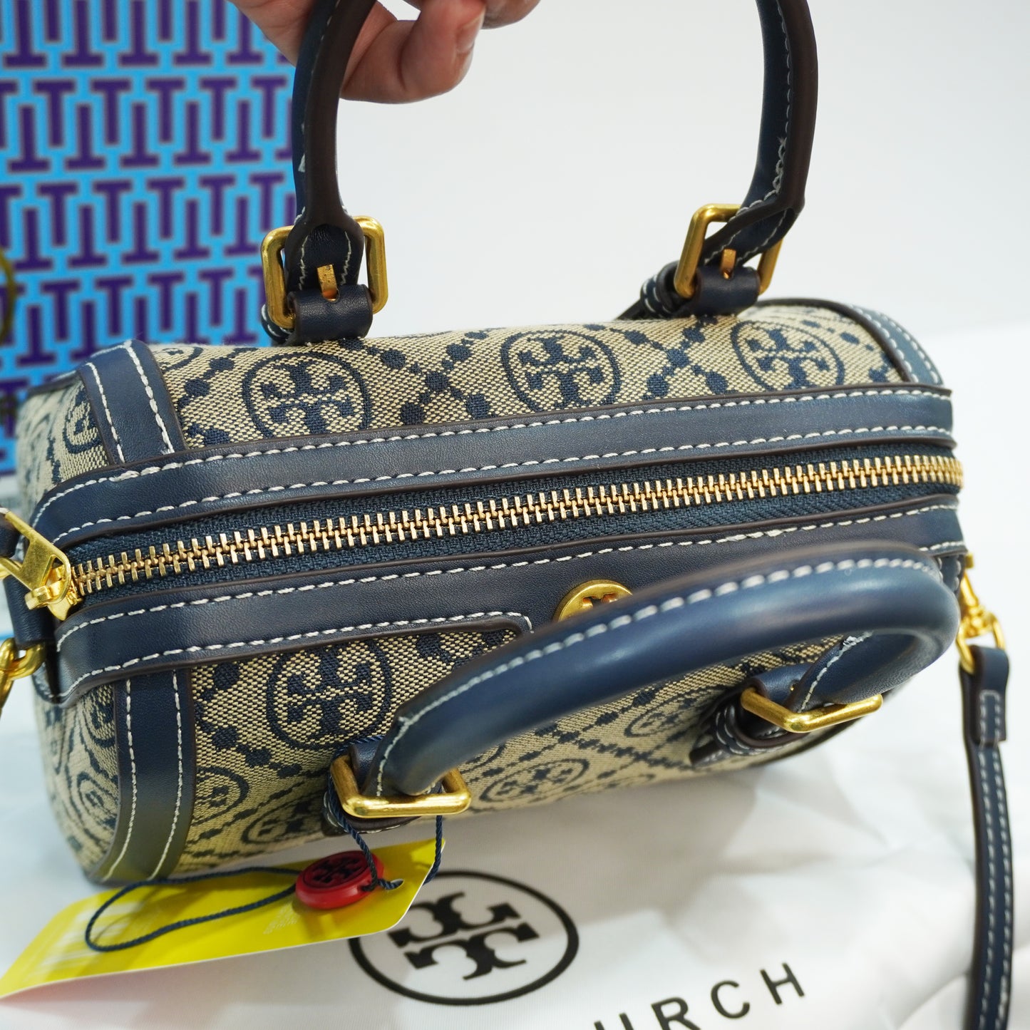 TB117 - Duffle Style Sling - Dark Blue