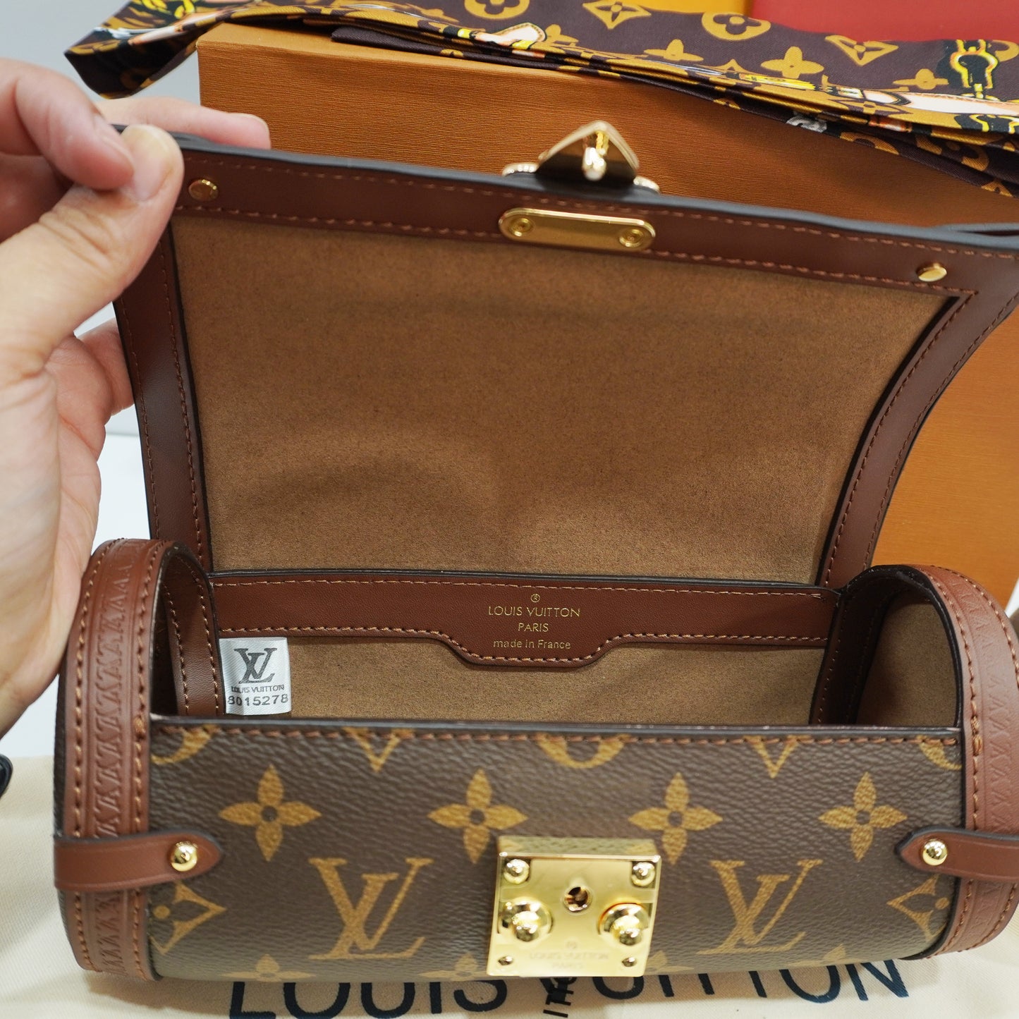LV777 - Trunk Style Sling/Shoulder - Brown Monogram Double Box