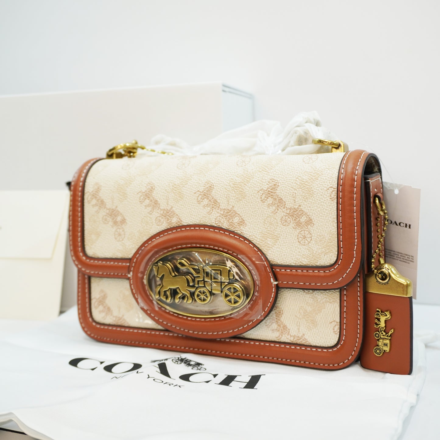 CH900 - Sling/Shoulder - Beige Signature Print