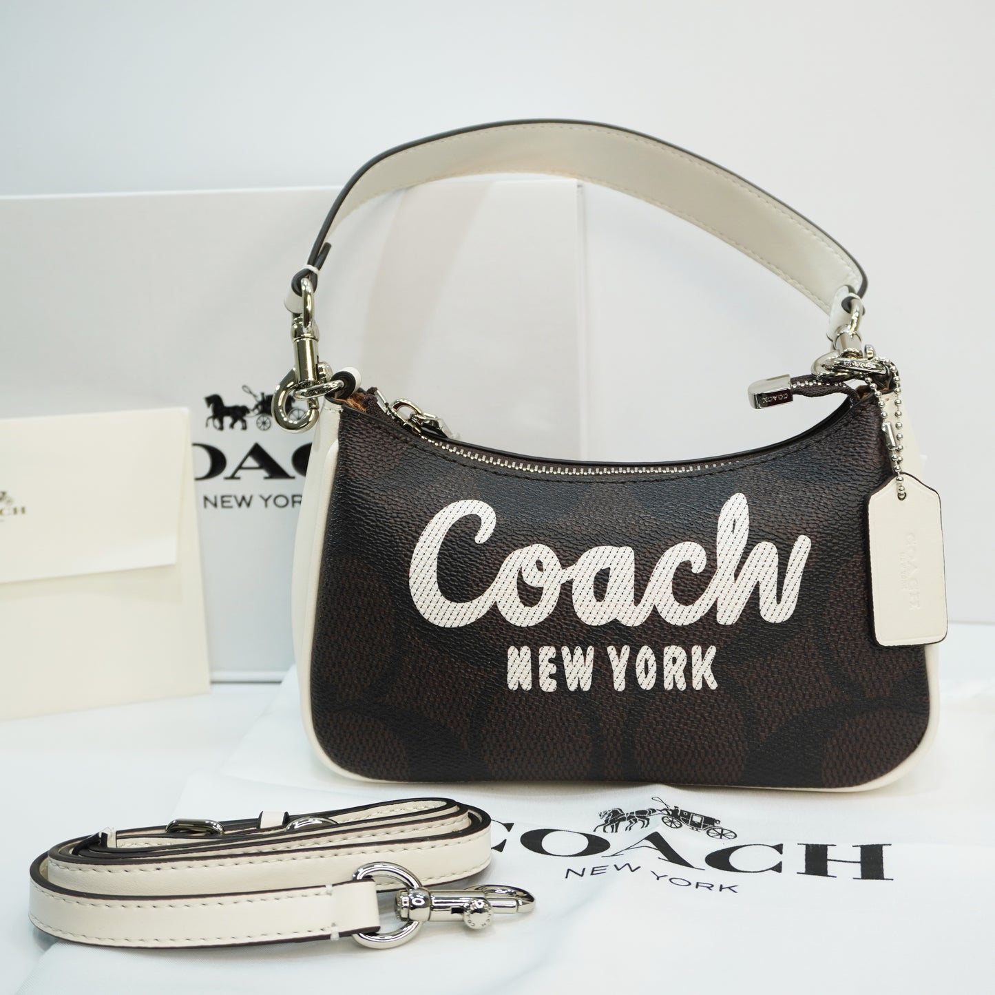 CH786 - Shoulder/Sling - Coffee White