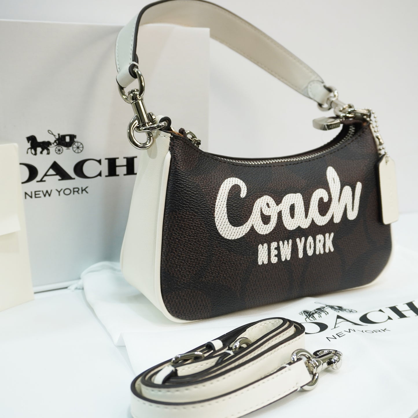 CH786 - Shoulder/Sling - Coffee White