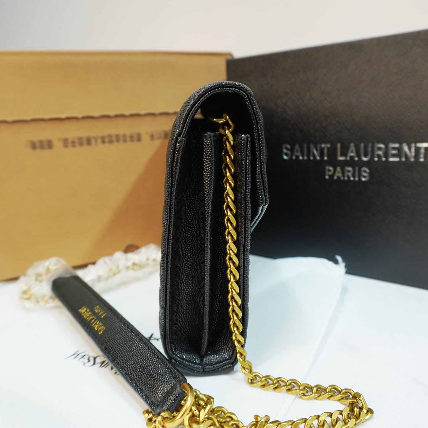 YSL Envelope Sling - Black