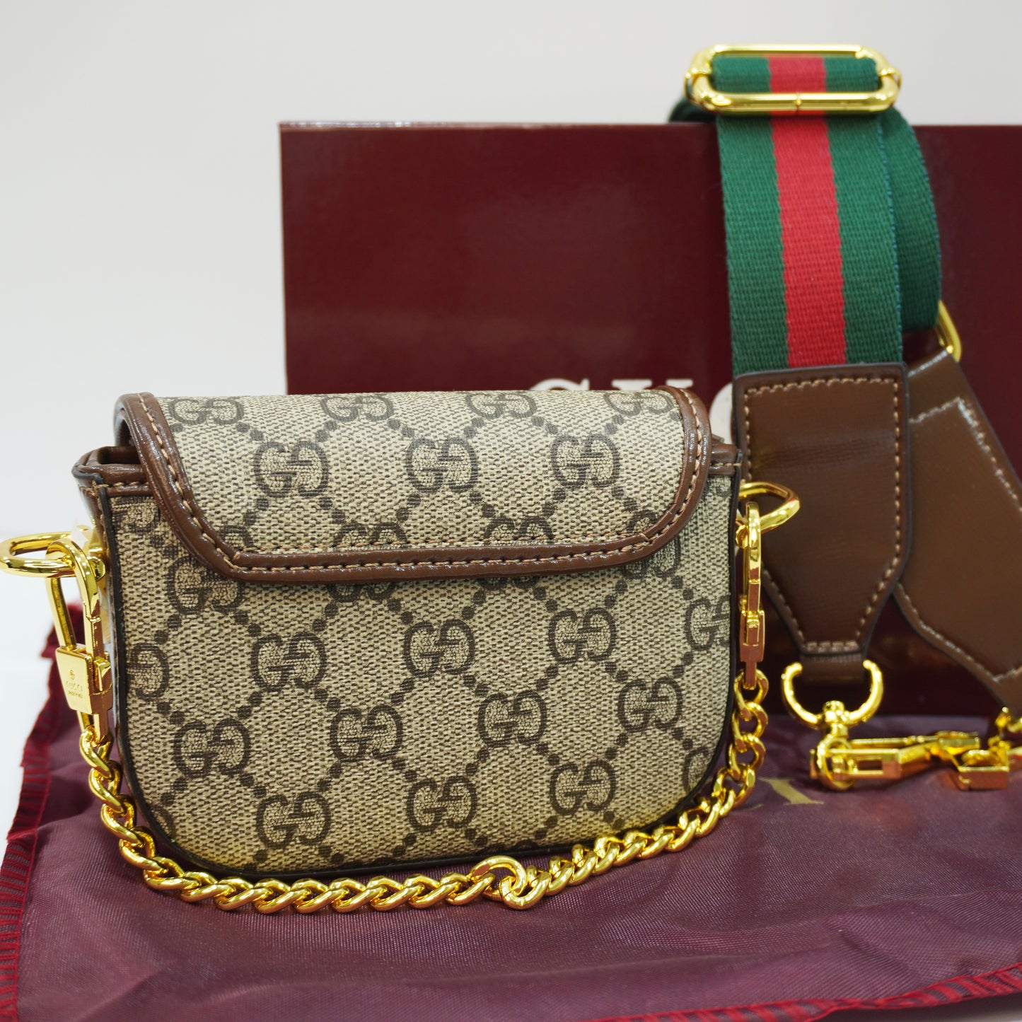 GG1099 - Mini bag - Signature print Ultra Premium Double Box