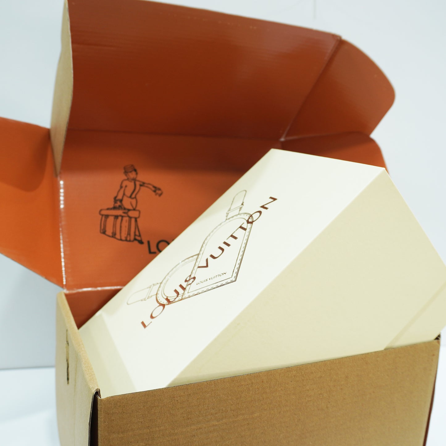 LV454 - Sling - Creamy beige and blush pink Double box ultra premium