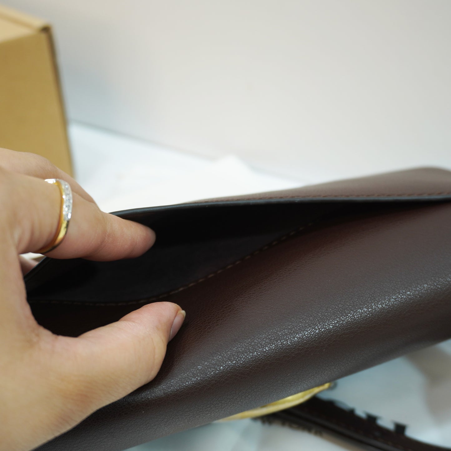 CH0070 - Sling/Shoulder/Clutch - Rich Dark Brown Ultra Premium Qulaity