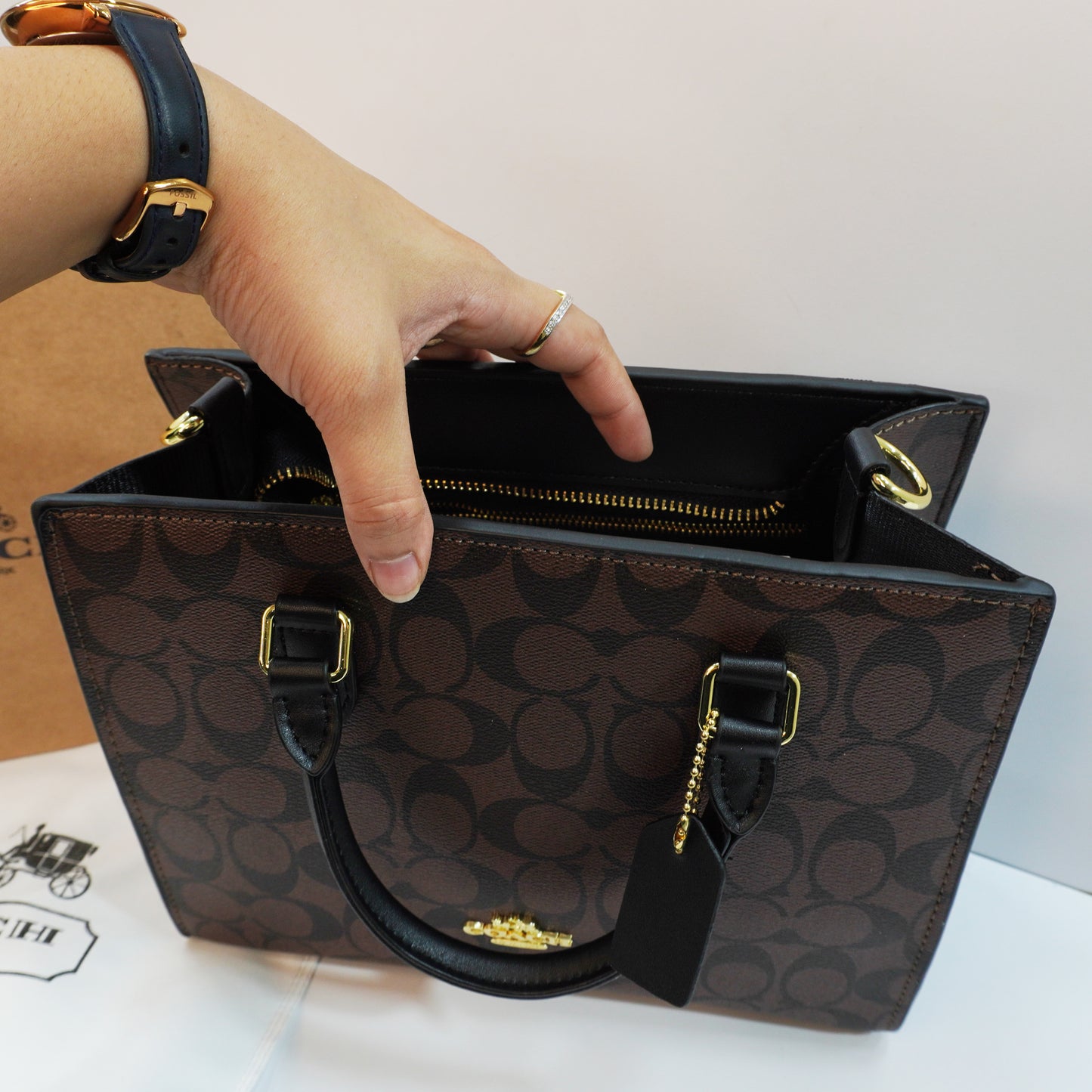 CH789 - Satchel/Sling - Coffee