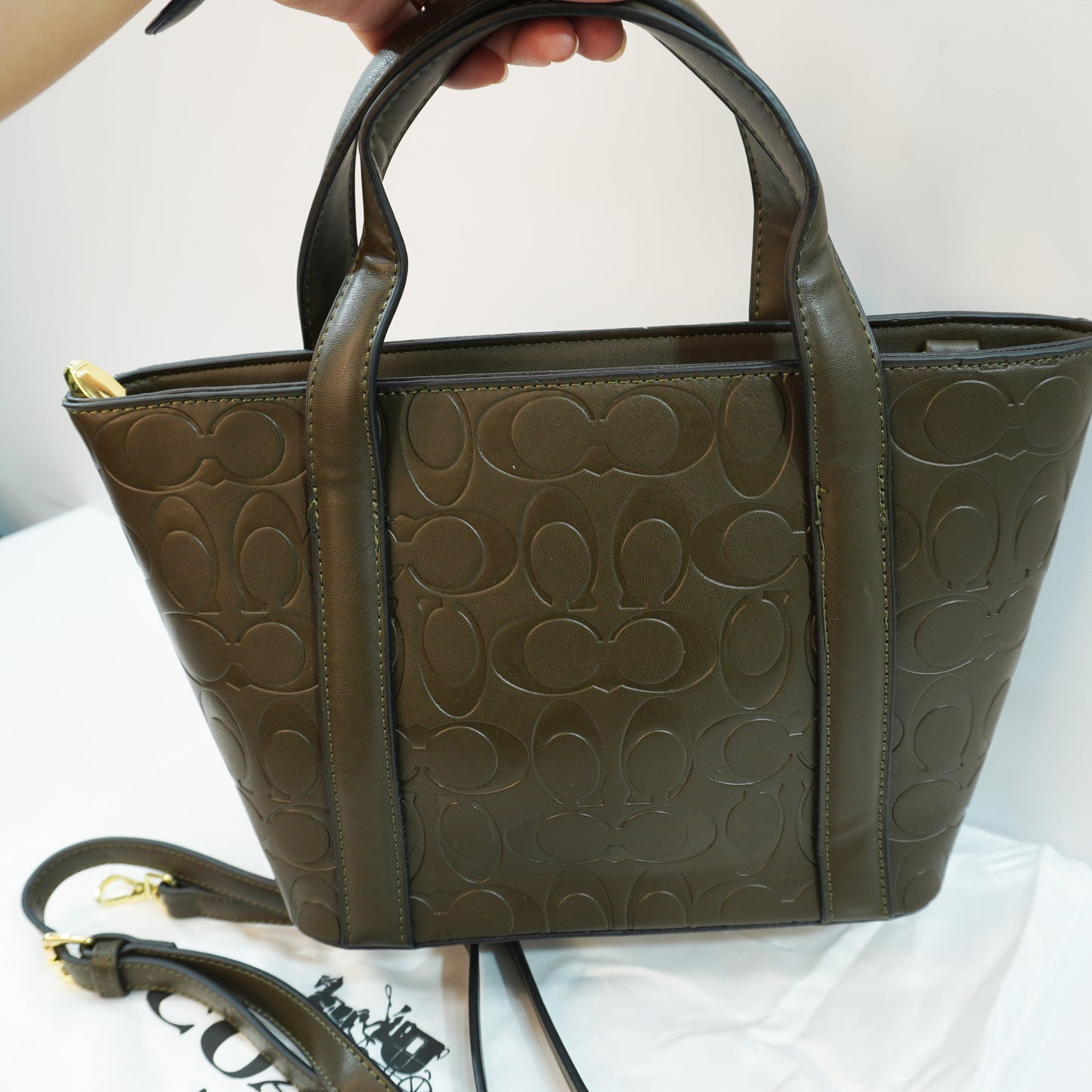 CH556 - Satchel/Sling - Dark Olive Green