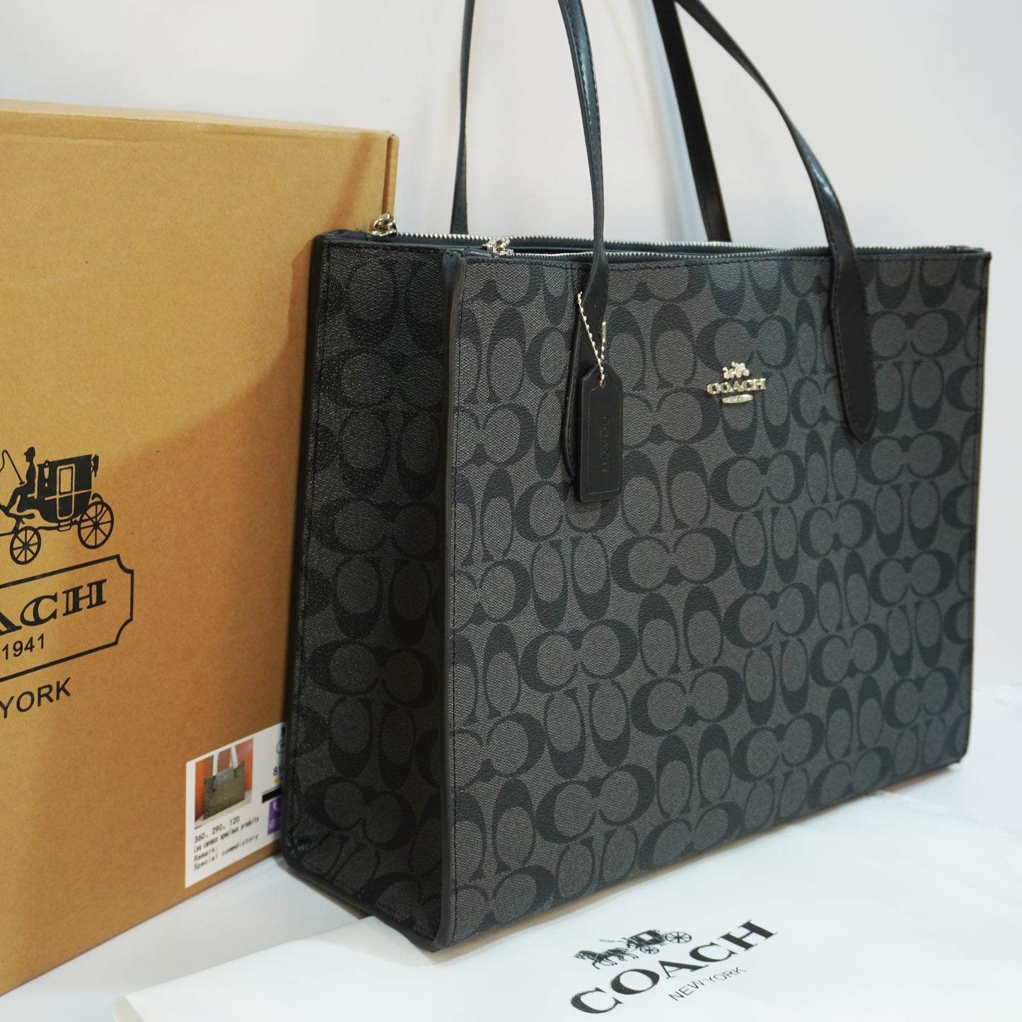 CH667 - Tote - Black Grey