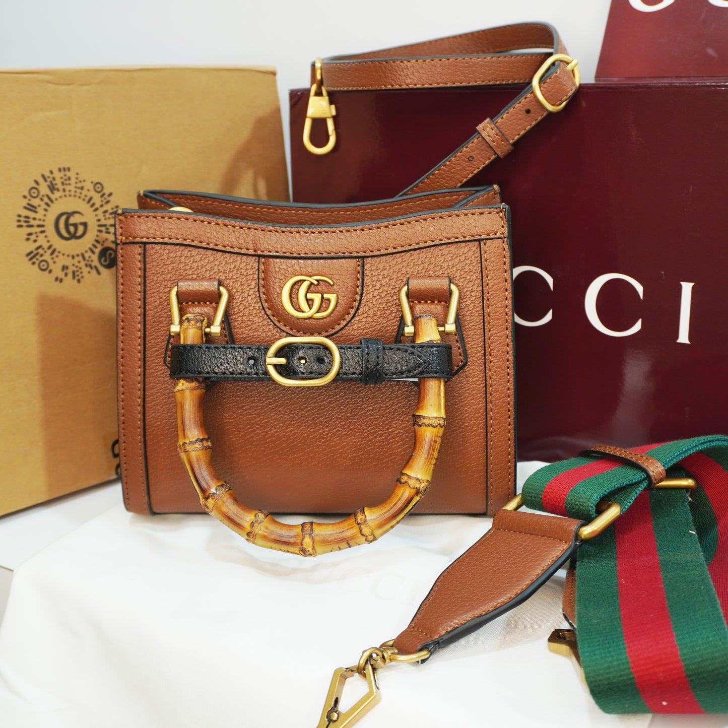 GG789 - Sling/Satchel - Brown Ultra Premium