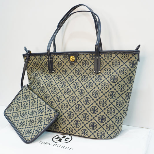 TB737 - Tote - Blue Signature Print (With Box)