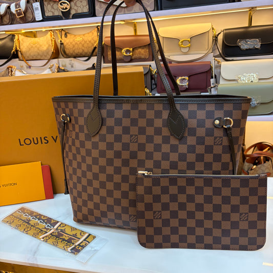 LV Neverfull MM Tote Bag - Double Box