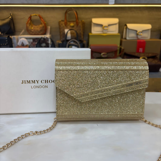JC Candy Clutch Shimmer Gold - Acrylic