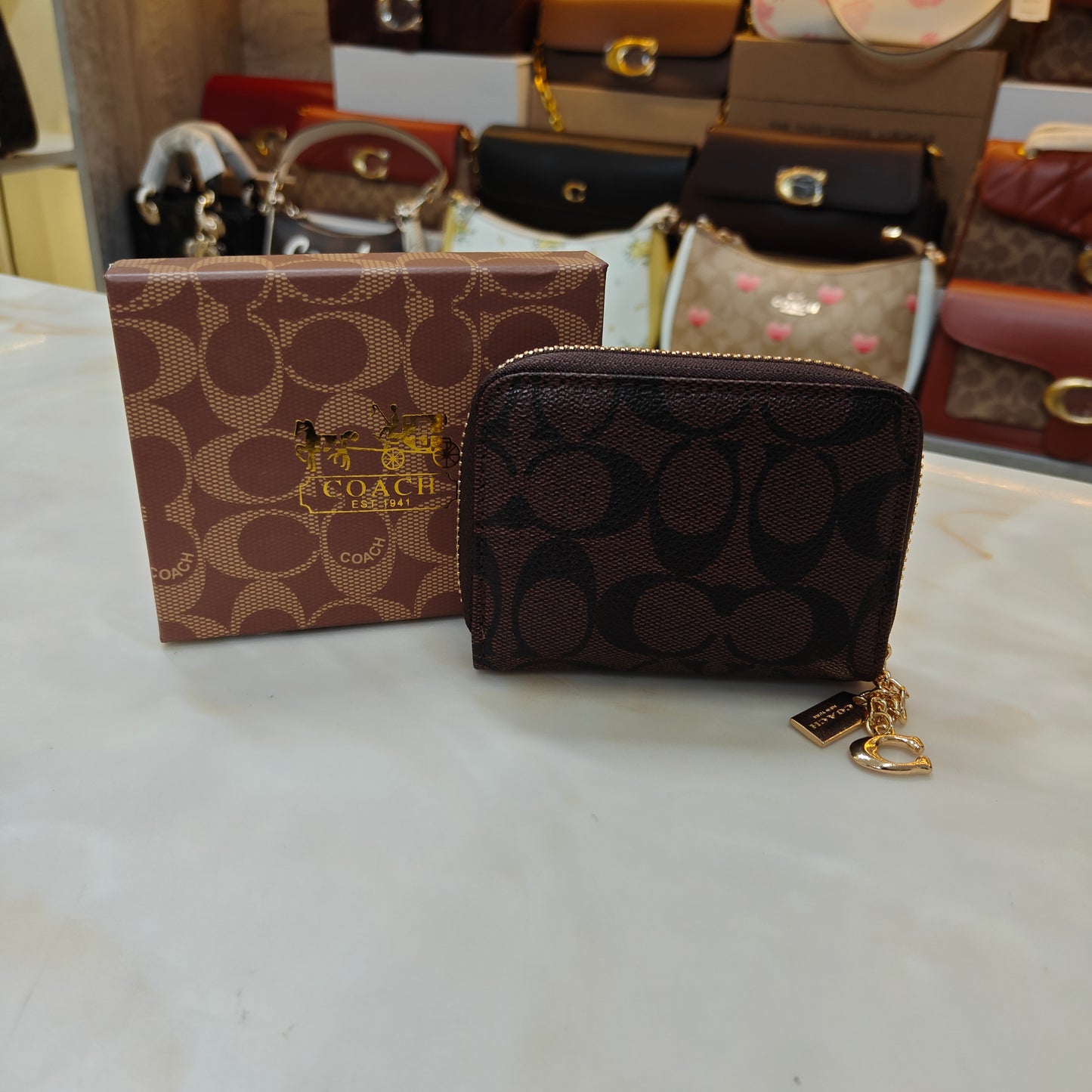 CH Mini Wallet - Coffee
