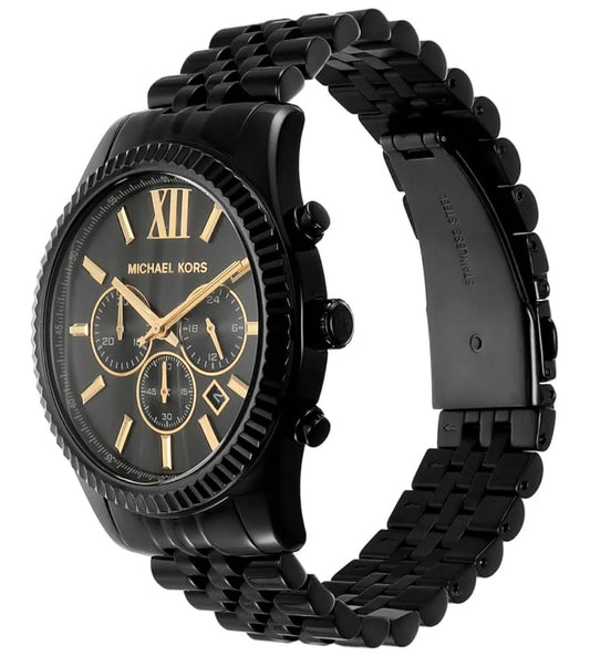 MK Lexington Analog Black Dial Men's