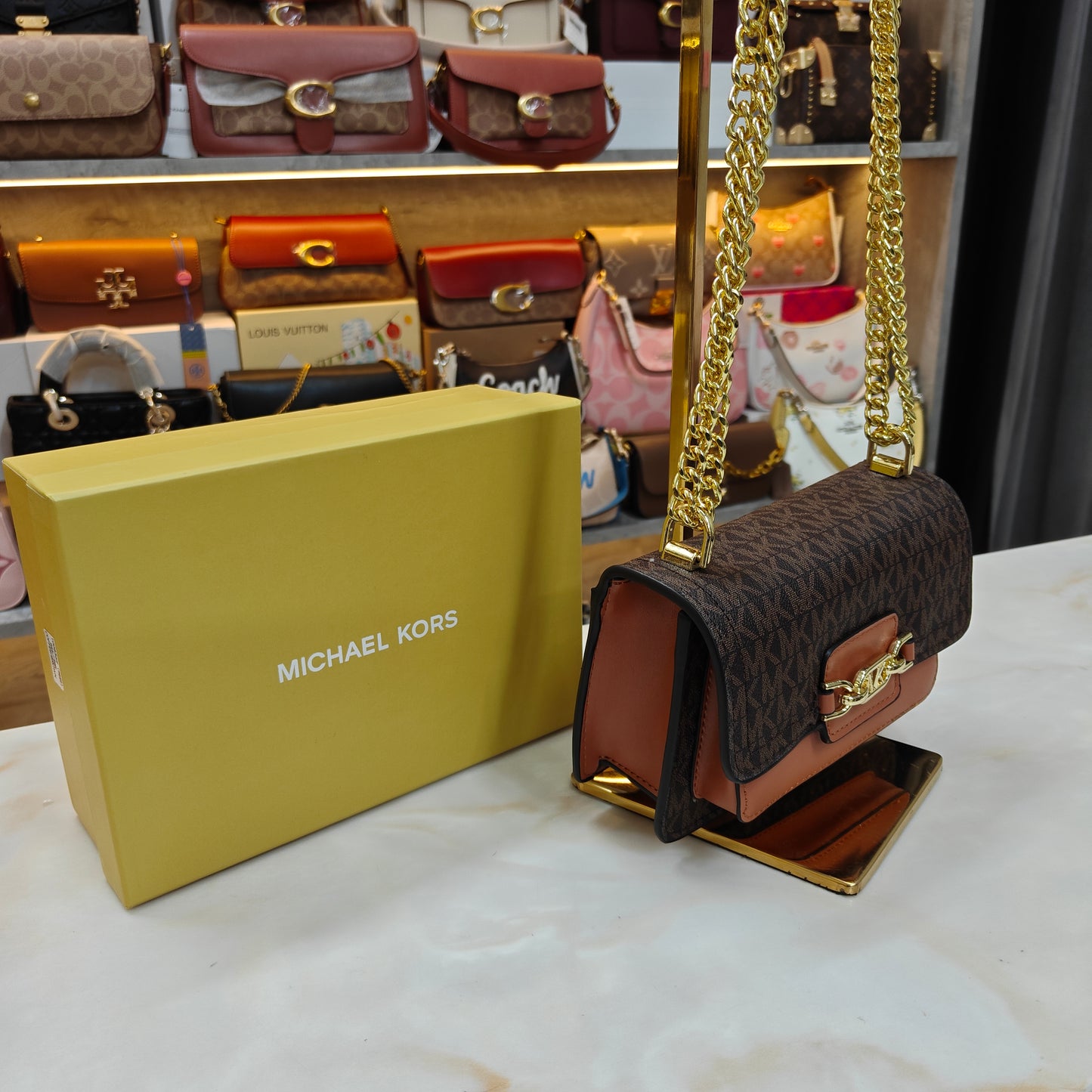 MK Hethr Sling Bag - Brown