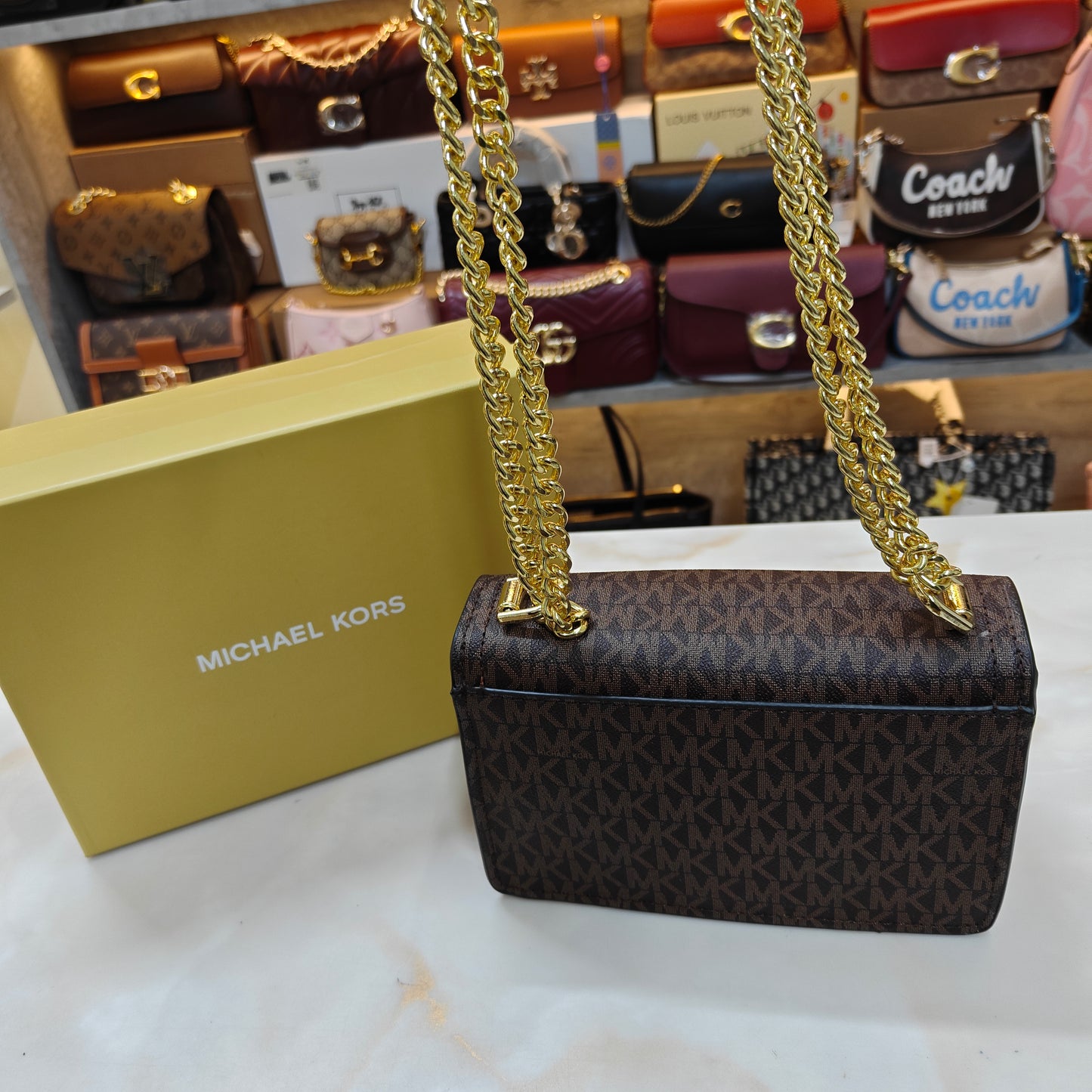 MK Hethr Sling Bag - Brown