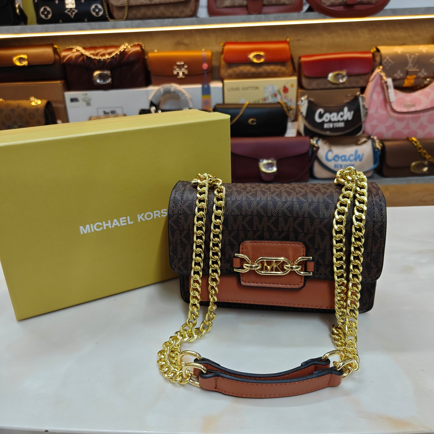 MK Hethr Sling Bag - Brown