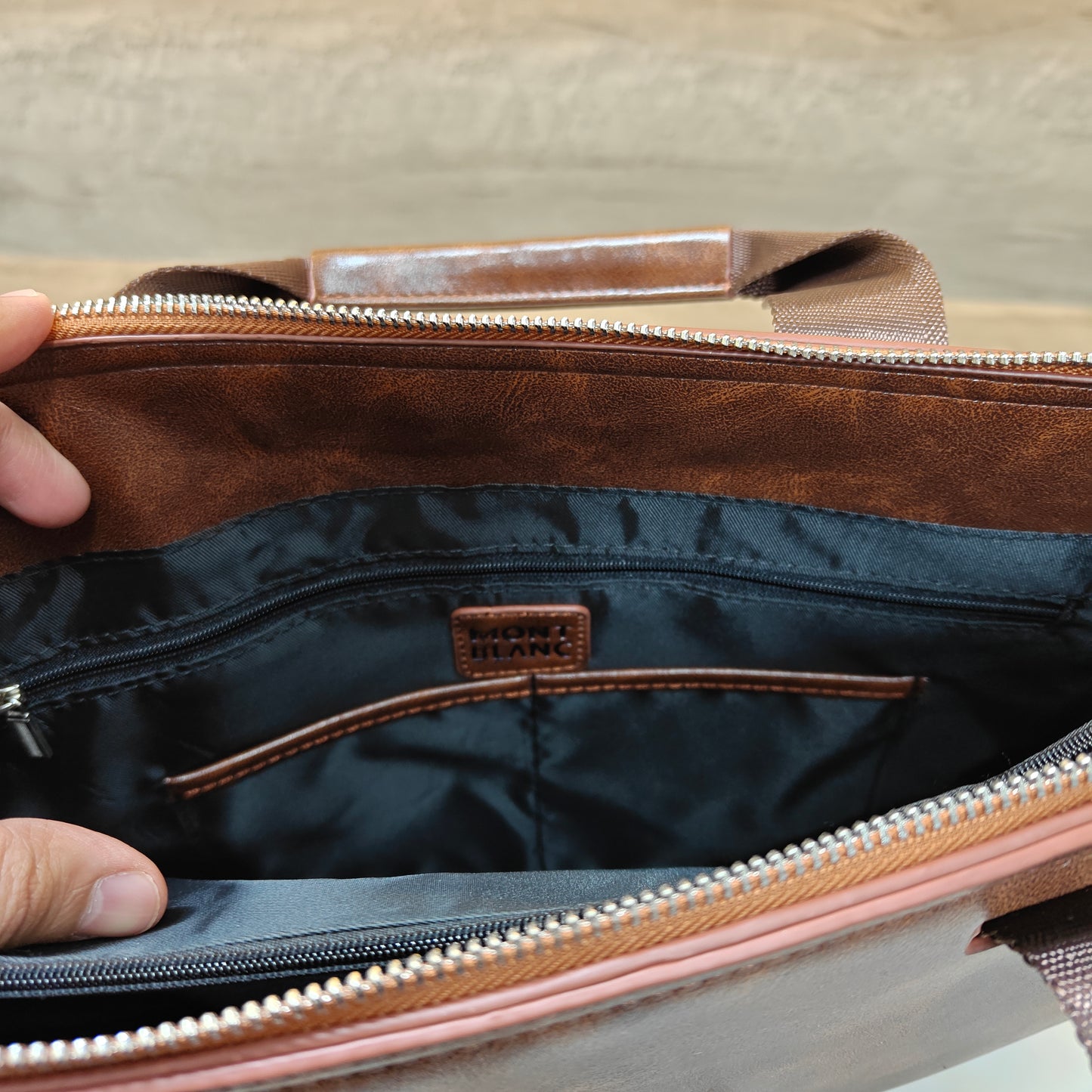 MB Laptop Bag - Brown Colour (Large)