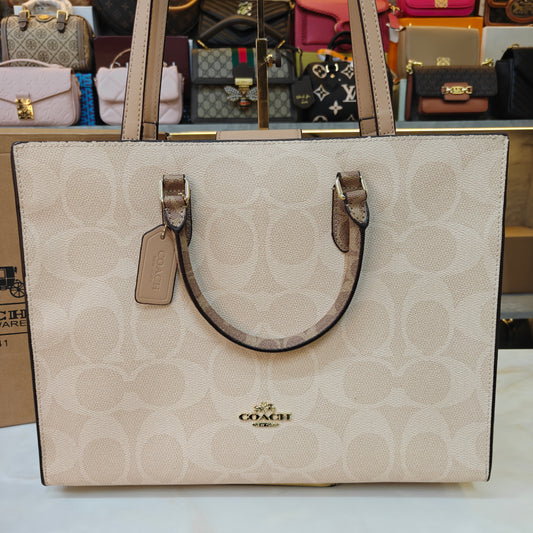 CH Maggie Tote Bag Ultra Premium with Box (Beige Monogram)