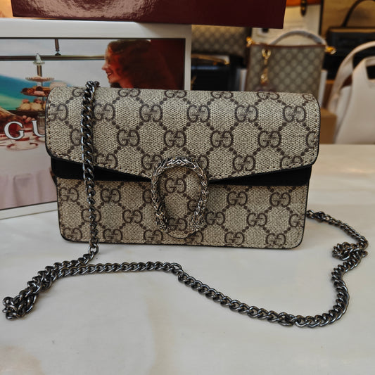 GG Diana Crossbody Bag (Double Box Packaging) - Black Trim