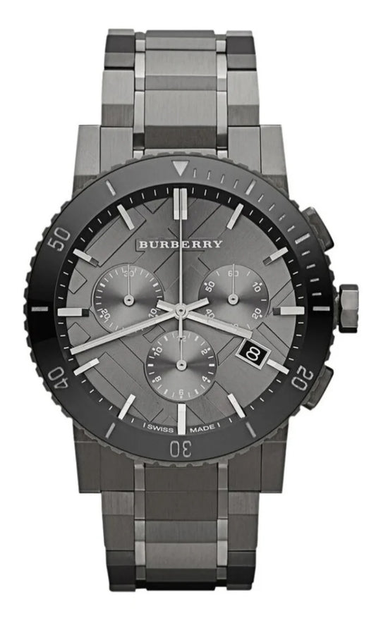 Brbry Men’s Watch Stainless Steel Grey Strap With Grey Dial
