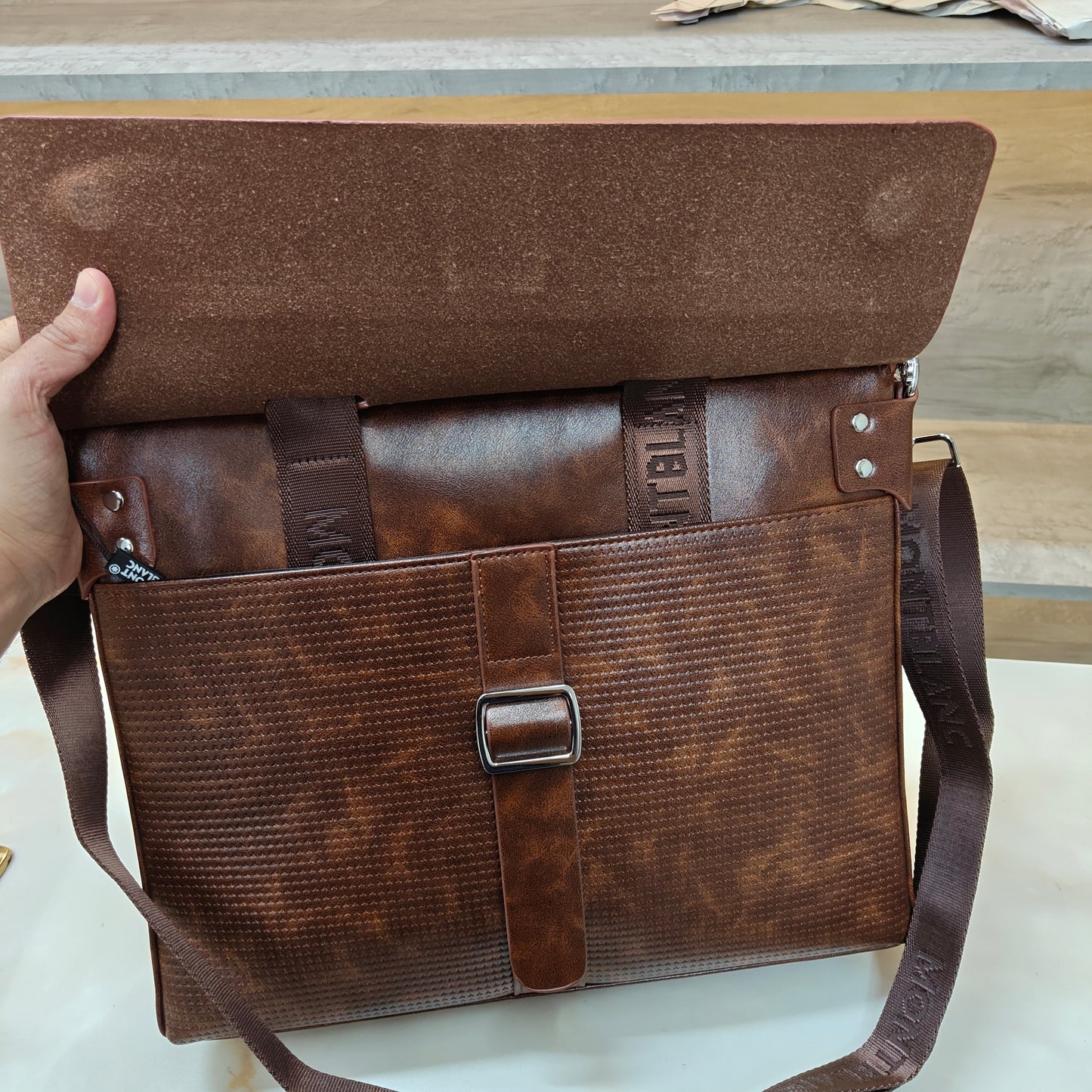 MB Laptop Bag - Brown Colour (Large)