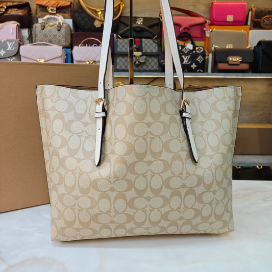 CH Willow Tote Bag Ultra Premium with Box - Beige Momogram