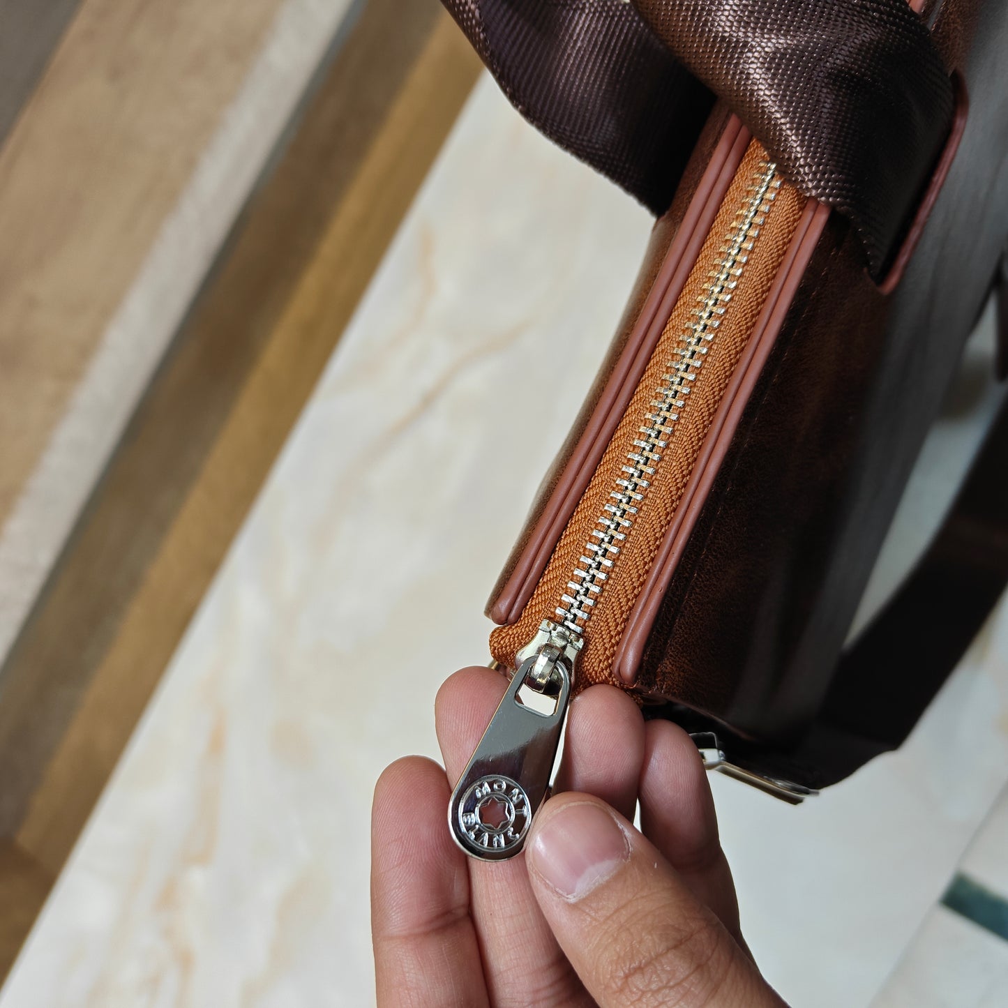 MB Laptop Bag - Brown Colour (Large)