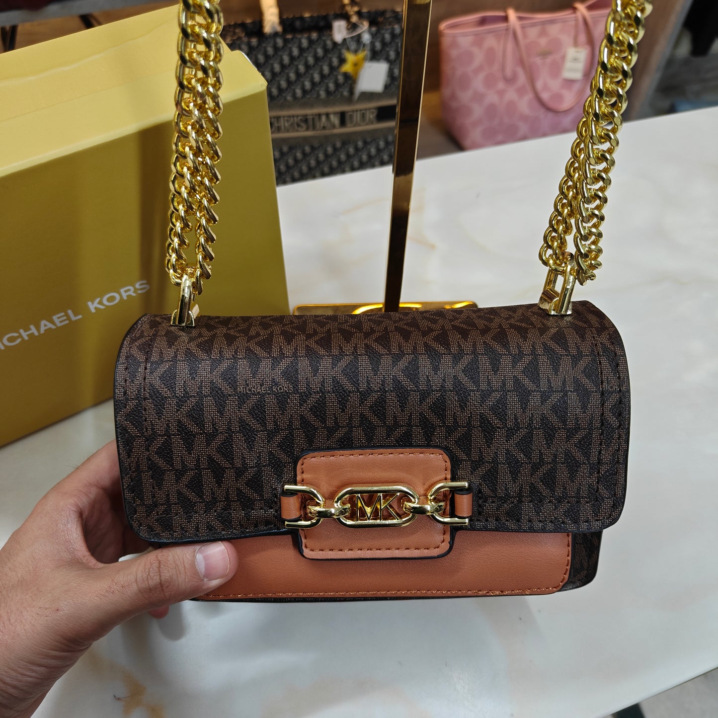 MK Hethr Sling Bag - Brown