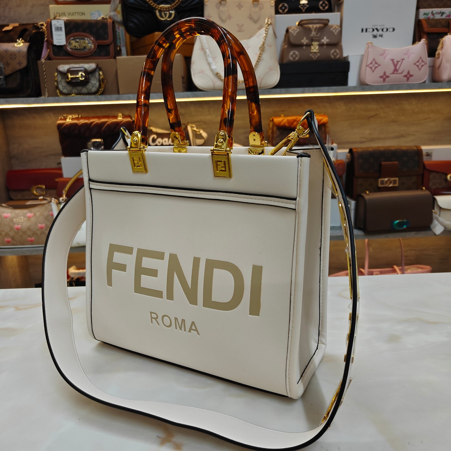 FND Mini Tote - White (With Box