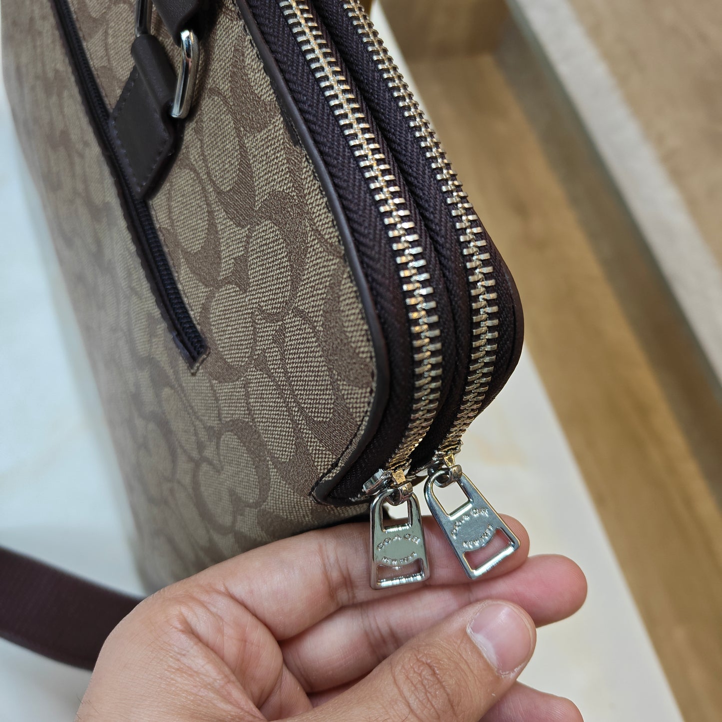 CH Laptop Bag - Apricot Coffee