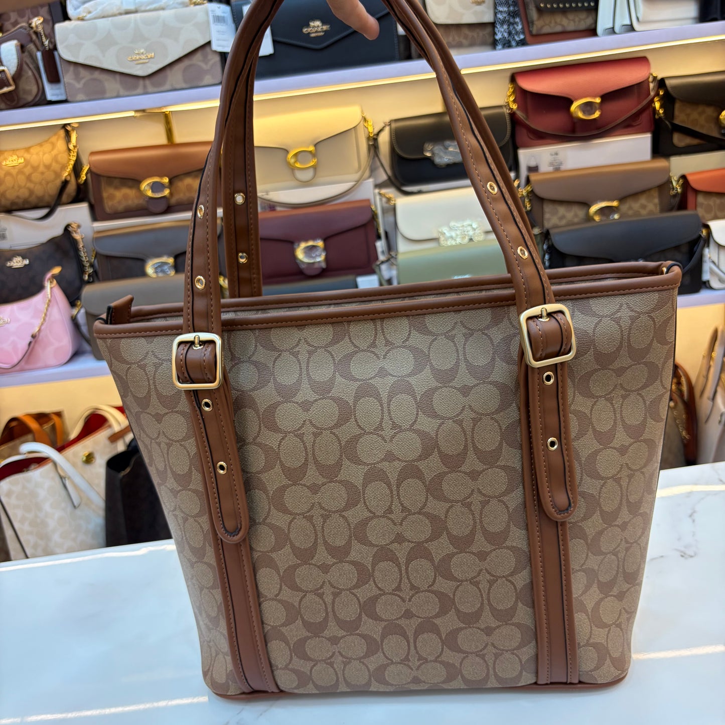 COCH ASHTON LARGE TOTE - Apricot