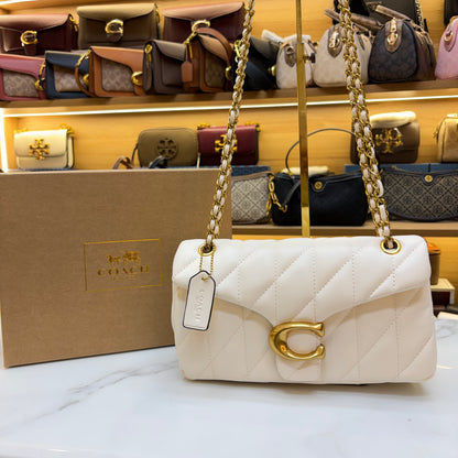 Coch Quilted Tabby Bag - White