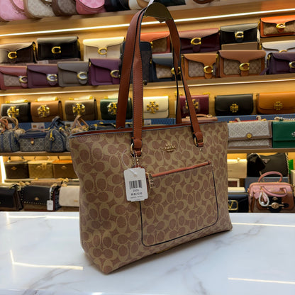 Coch Station Tote Bag - Tan Apricot