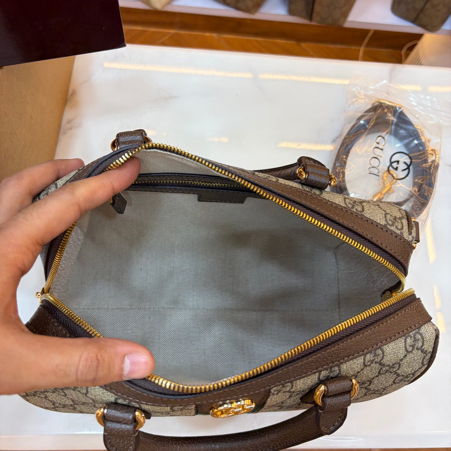 GG Ophidia Boston Bag - Medium