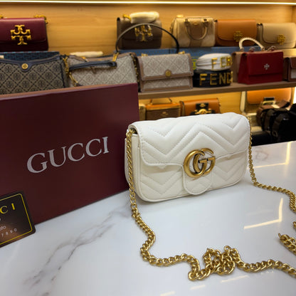 GG Mini Marmont - White (Ultra Premium)
