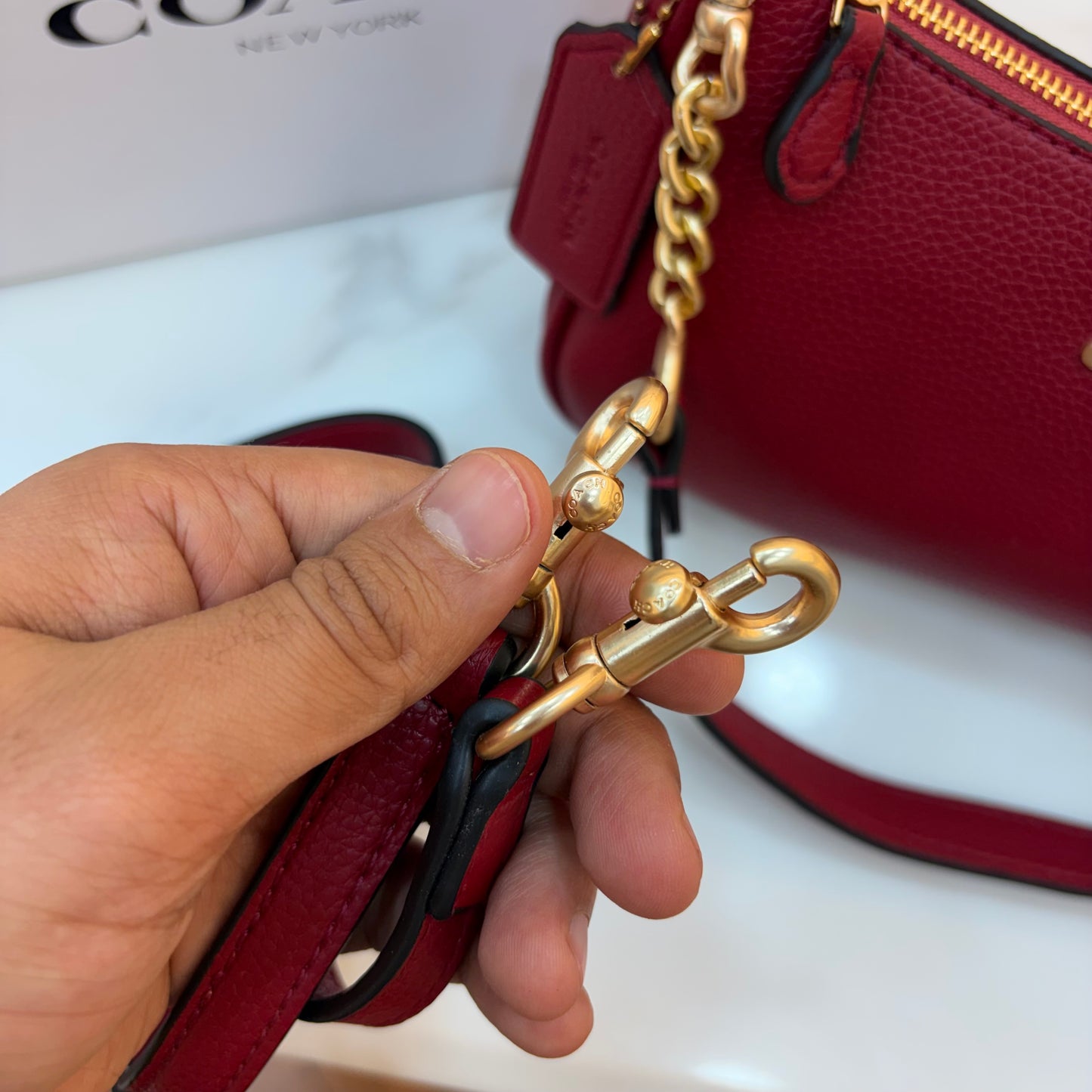 COCH TERI Sling/Shoulder Bag - Deep Red
