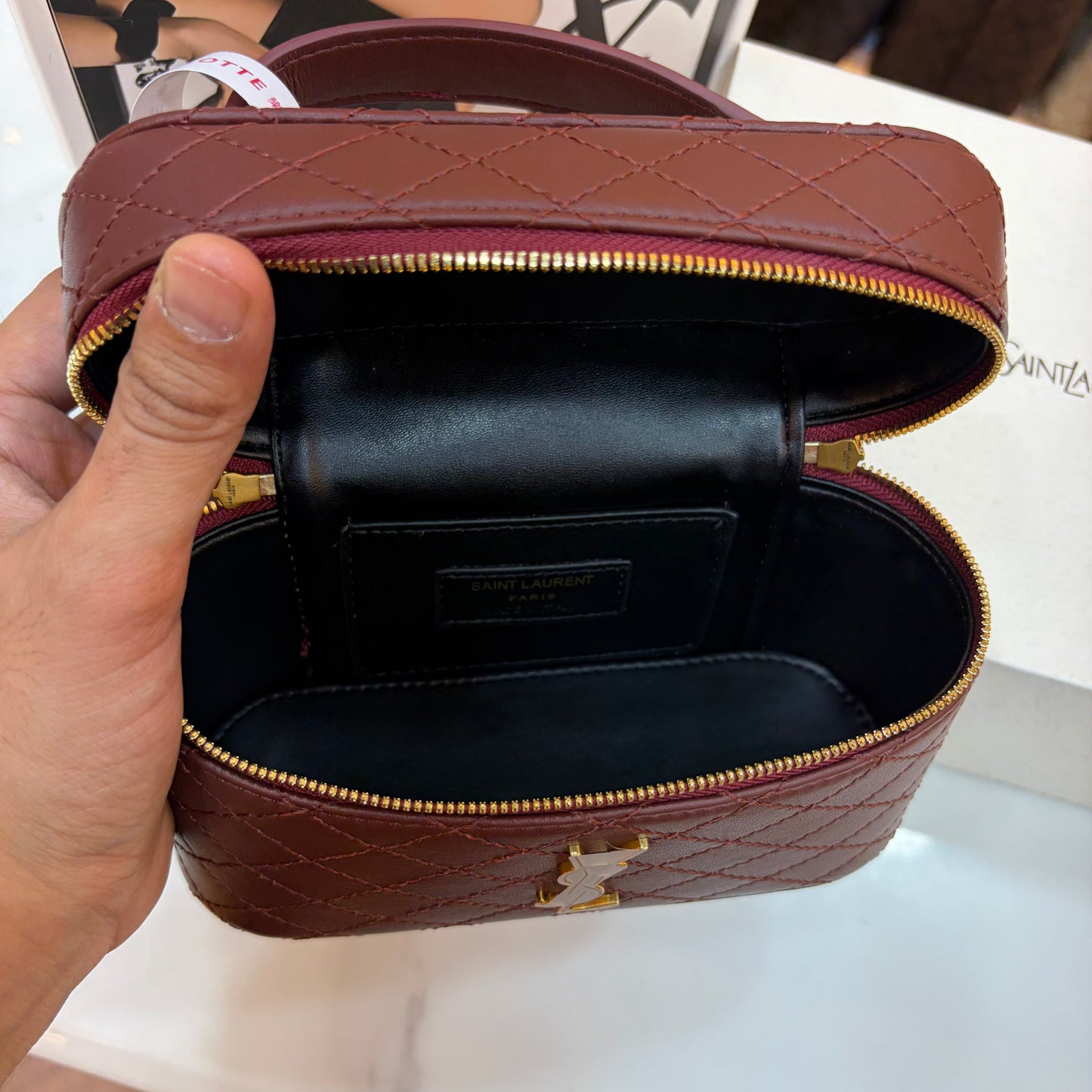 YSL Gabby Vanity Bag - Wine