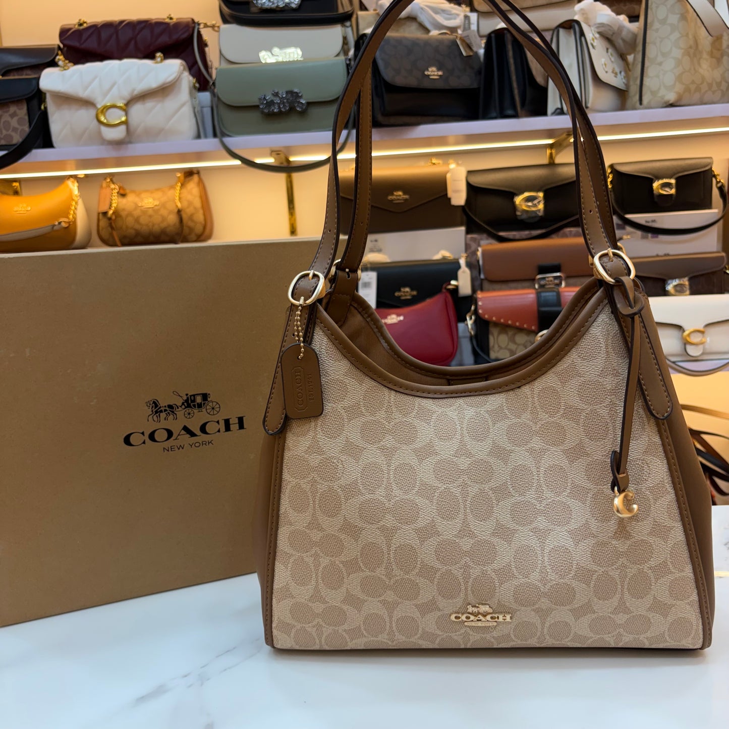 COCH ERIN Shoulder Bag - Apricot Brown