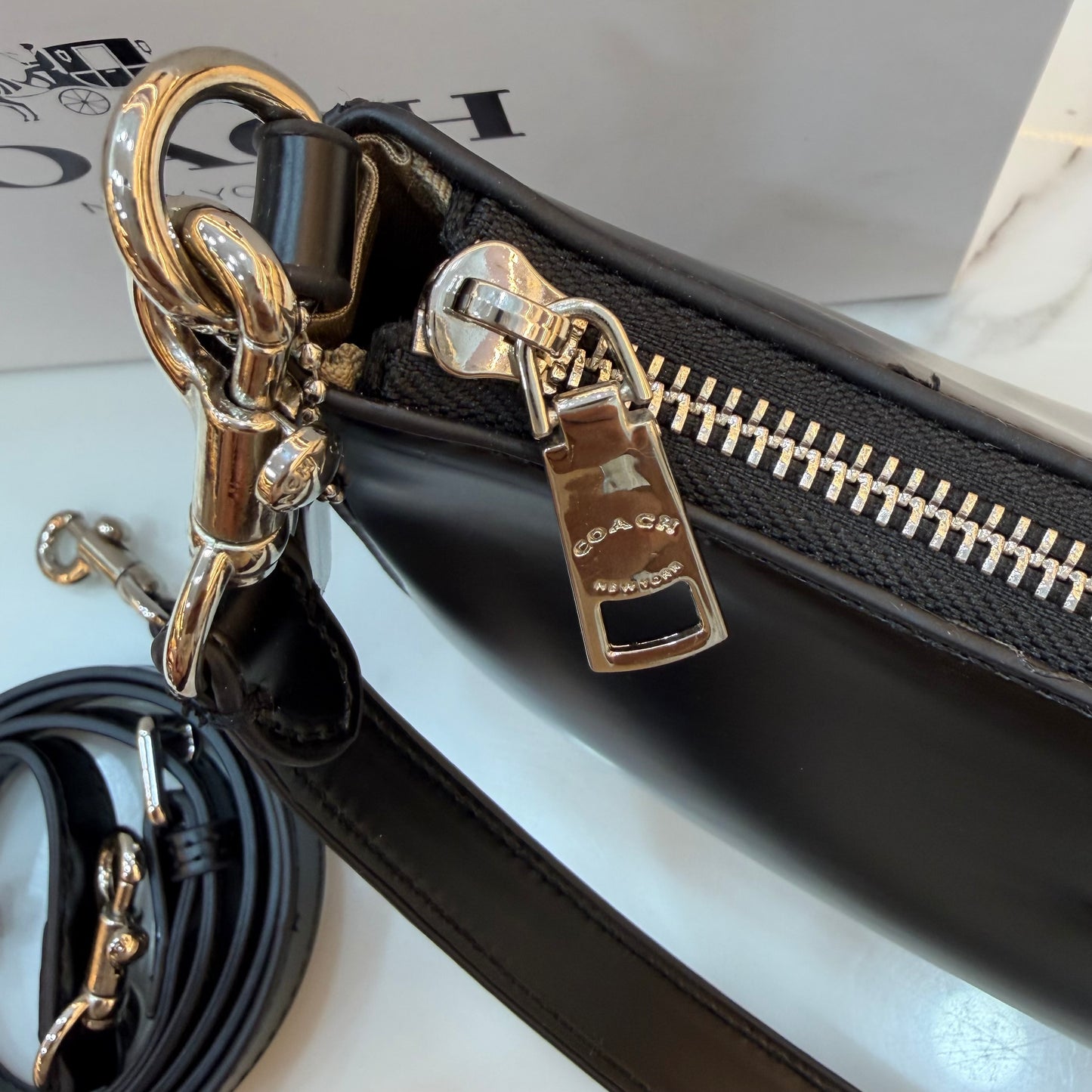 COCH TERI Sling/Shoulder Bag - Midnight Black (Smooth Texture)