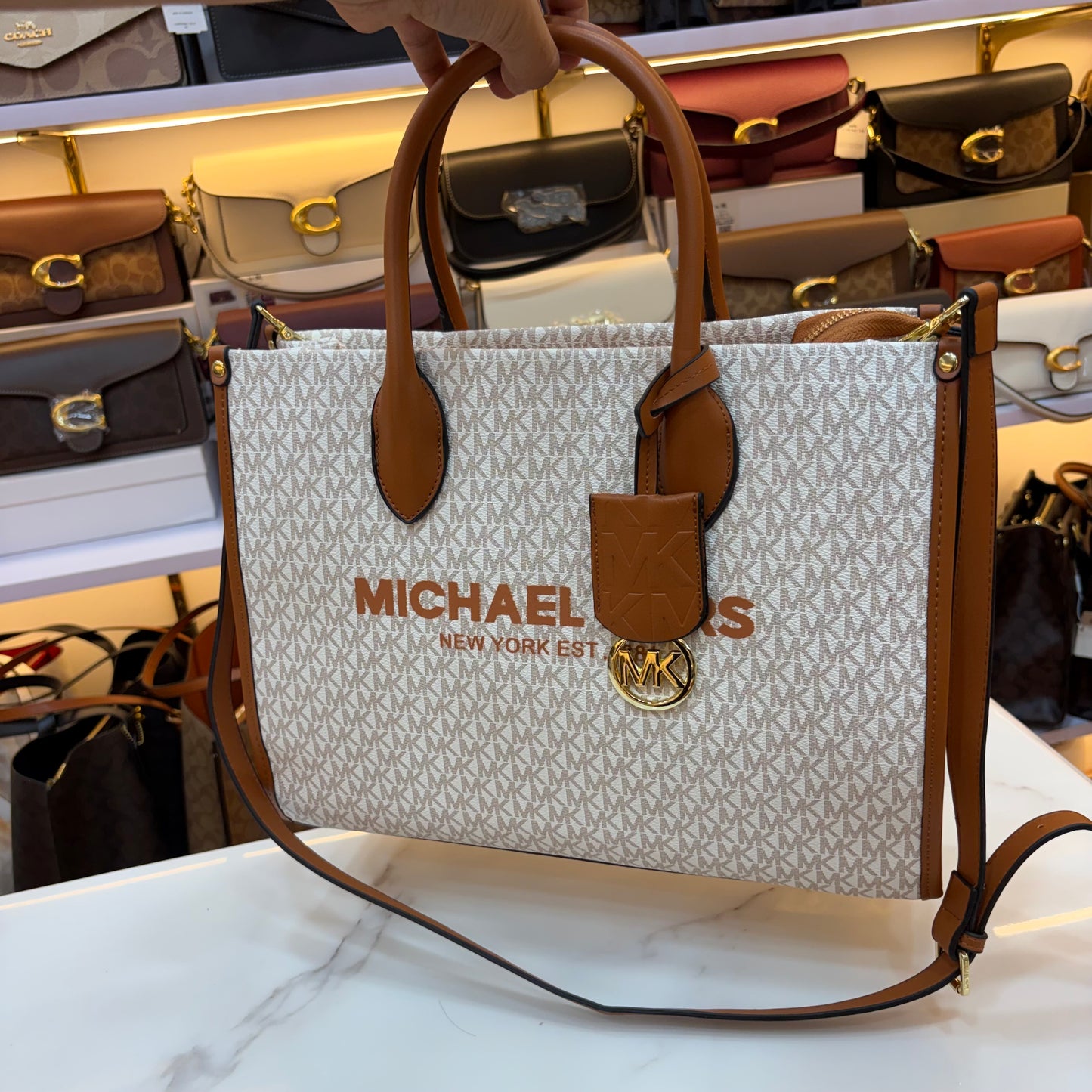 MK Mirella Tote - White
