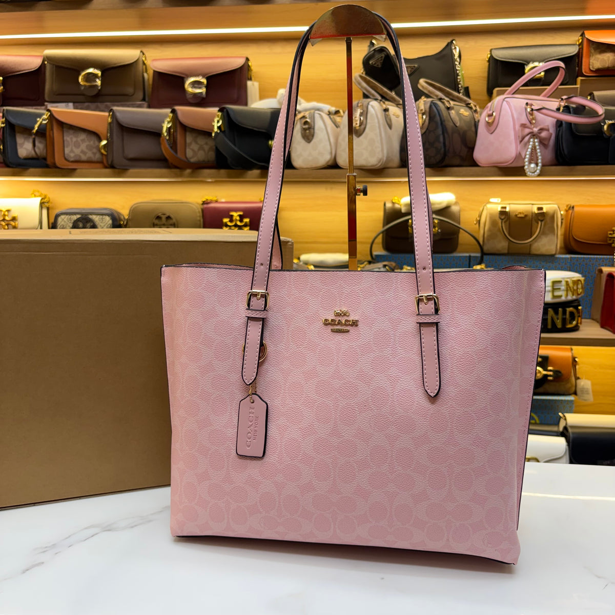 Coch Mollie Large Size Tote Bag - Pink (Ultra Premium)