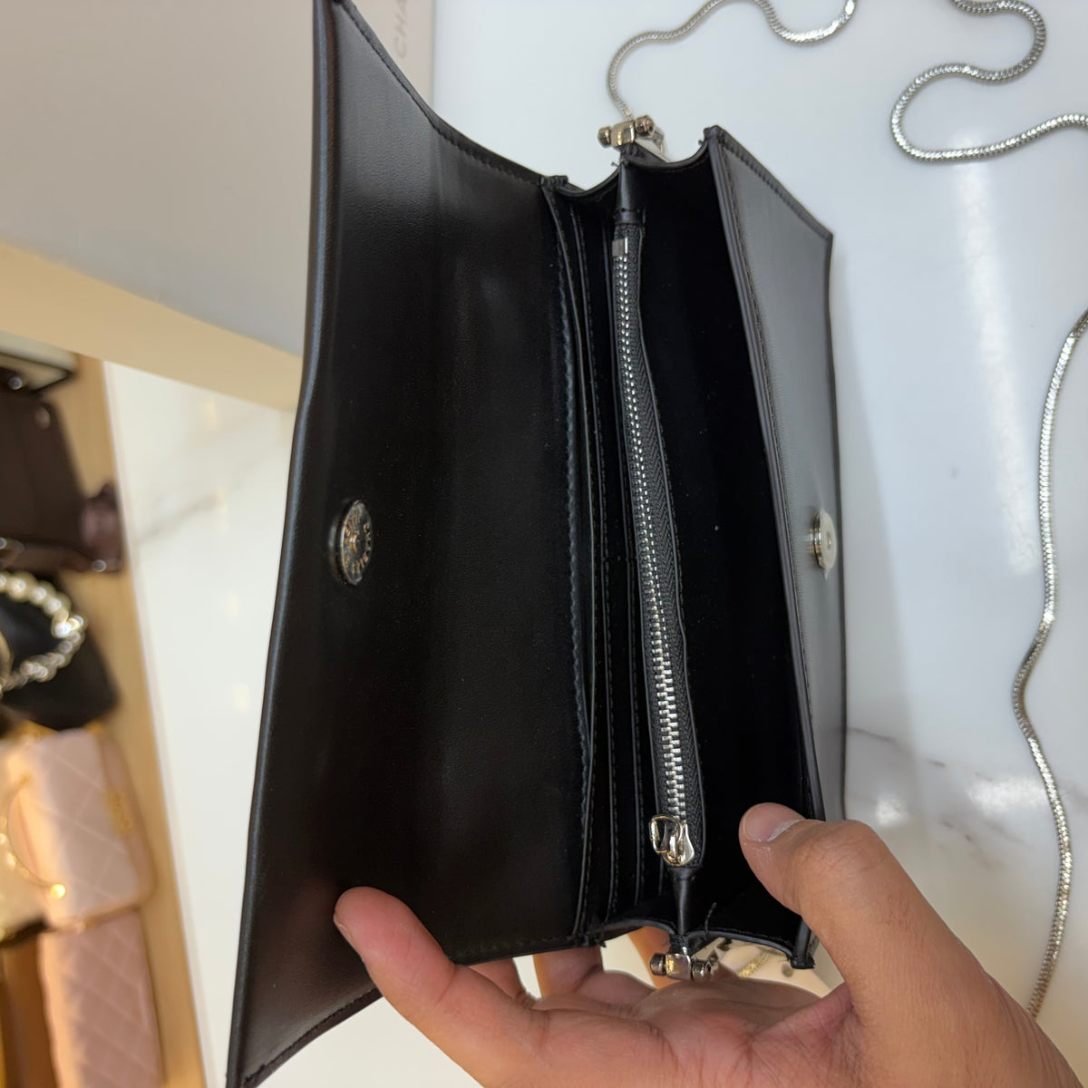 CNK Kristine Sculptural Handle Handbag - Noir