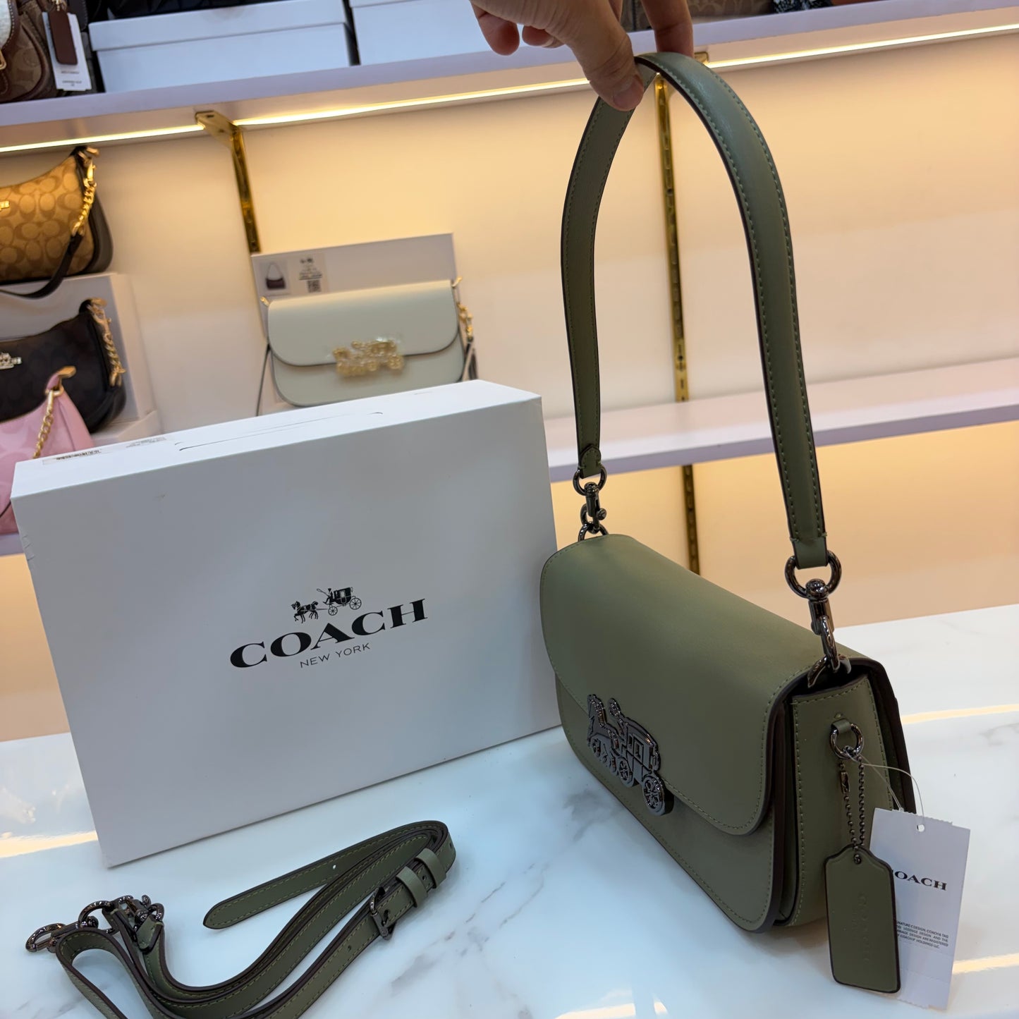 COCH HARPER Shoulder/Sling Bag - Olive