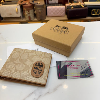 Coch Mens Wallet - Signature Beige