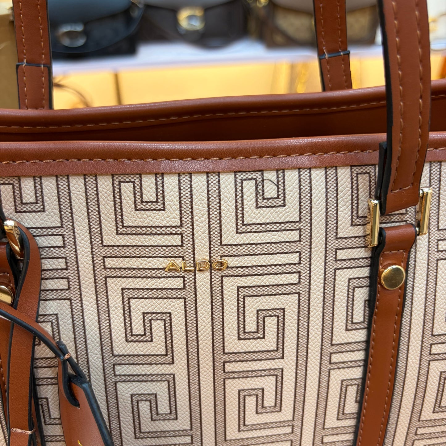 Ald Large Tote Bag - Tan Colour